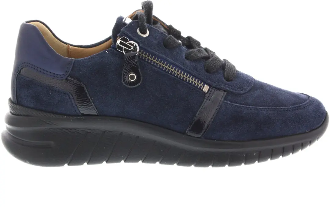 Dames Veterschoenen Hartjes Wave Shoe Dunkelblau G+ Donkerblauw