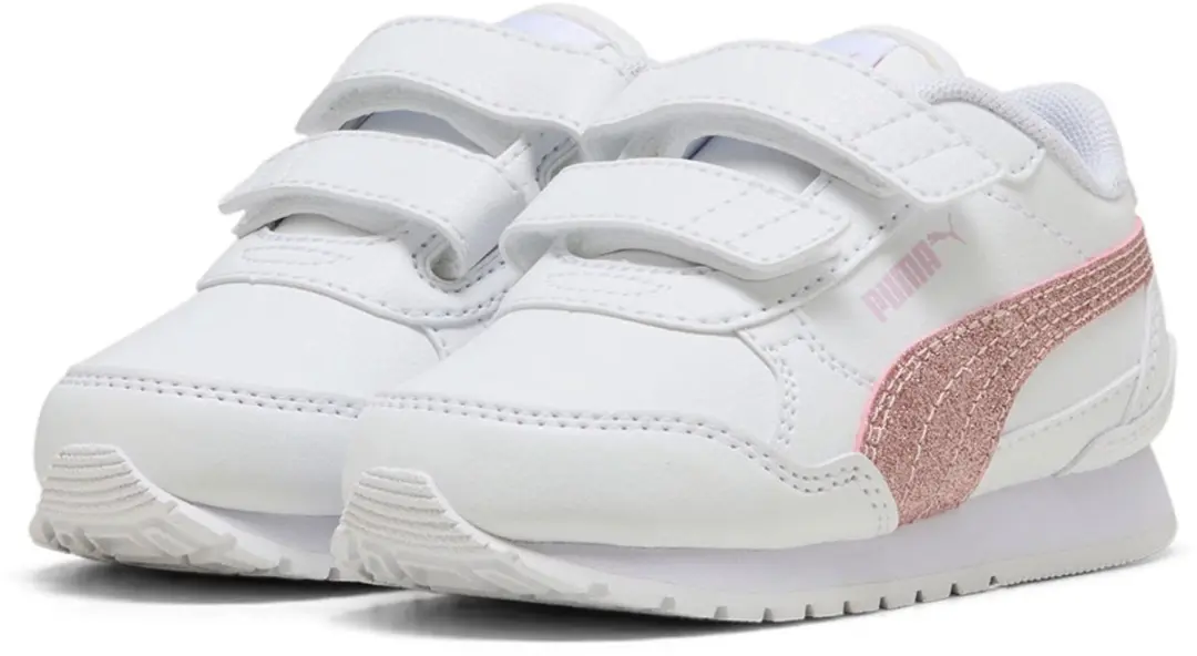 Puma St Runner V4 Sl Glitter V Inf Schoenen Zonder Veters Wit EU 24 Kinderen