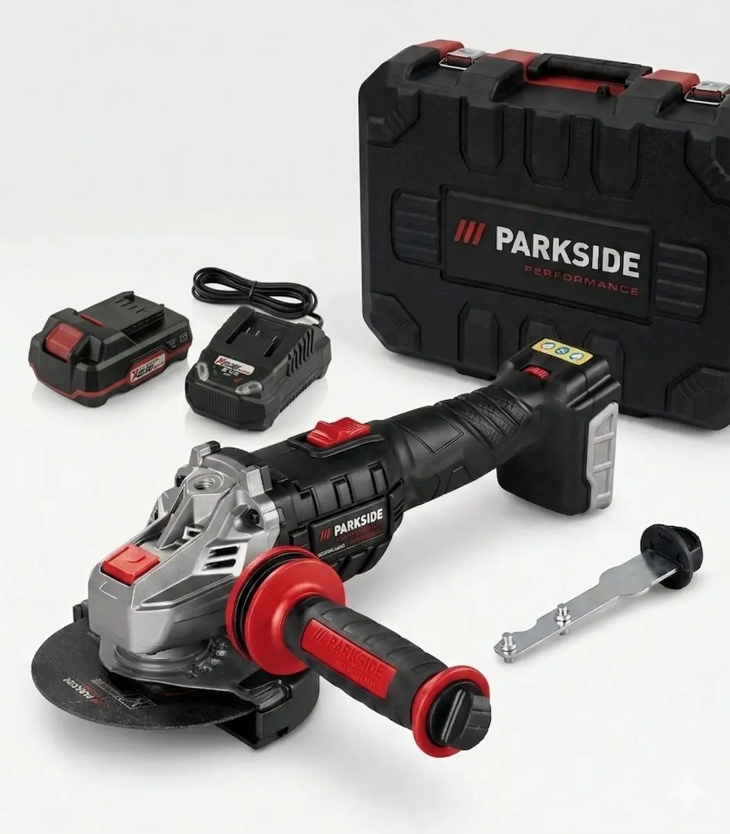 PARKSIDE PERFORMANCE® Accu-haakse slijper 20V inclusief 2Ah accu en oplader