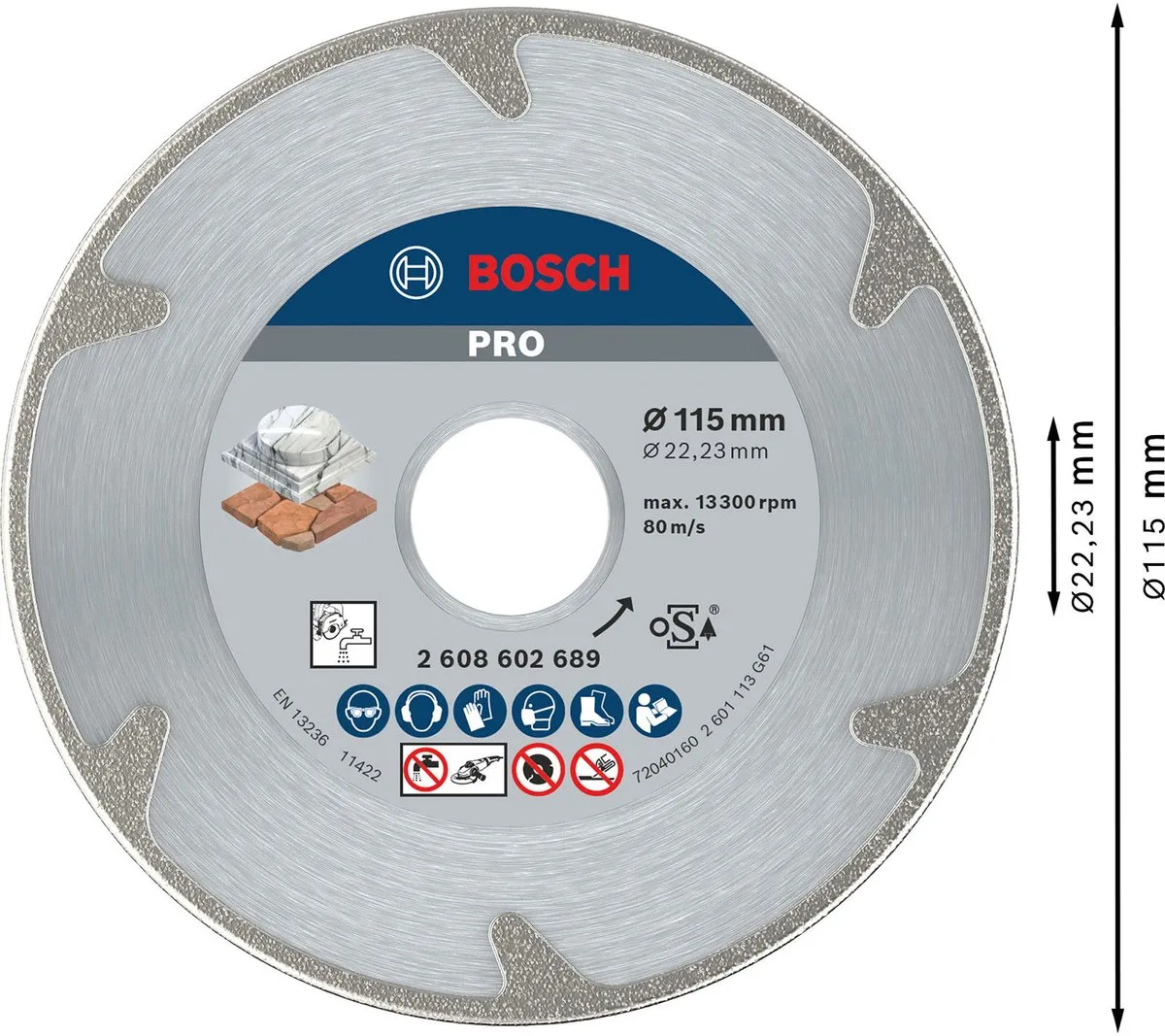 Bosch Professional Diamantschijf Best Marble 115/22,23mm