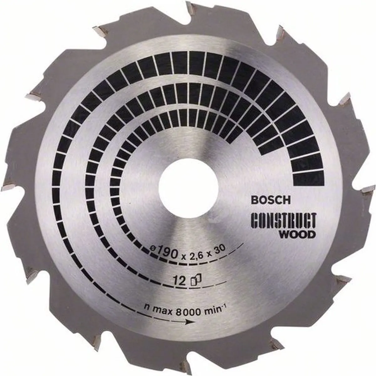 Bosch Professional Cirkelzaagblad Construct Wood 190mm - 12 Tanden