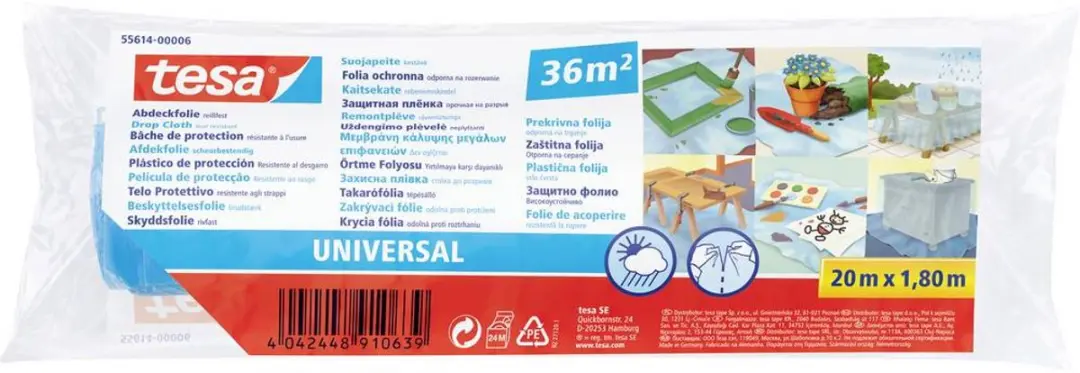Tesa Afdekfolie Universal 20m x 1800mm
