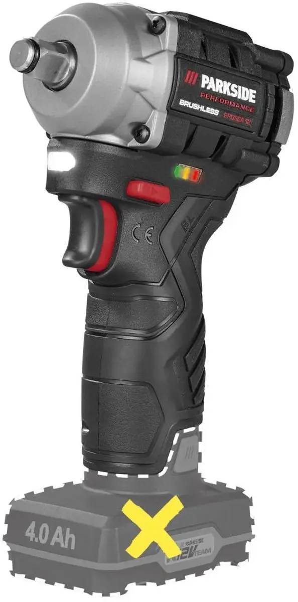 PARKSIDE Performance Accu Slagmoersleutel 1/2" 12V