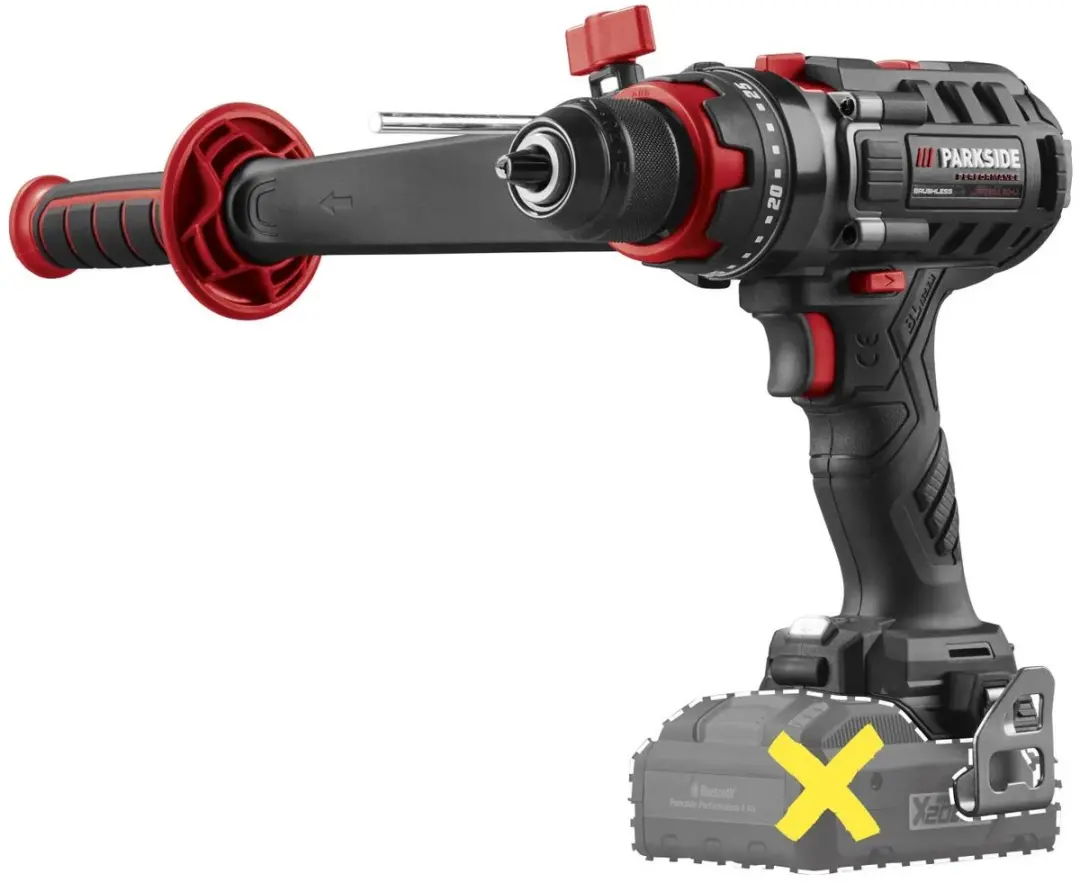 PARKSIDE PERFORMANCE® Accu-klopboormachine 20 V zonder accu en lader