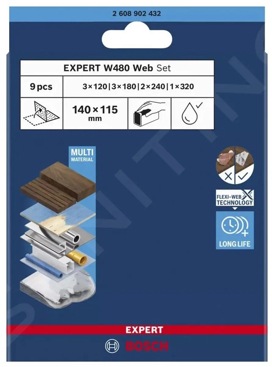 Bosch Professional Schuurpapierset 2608902432