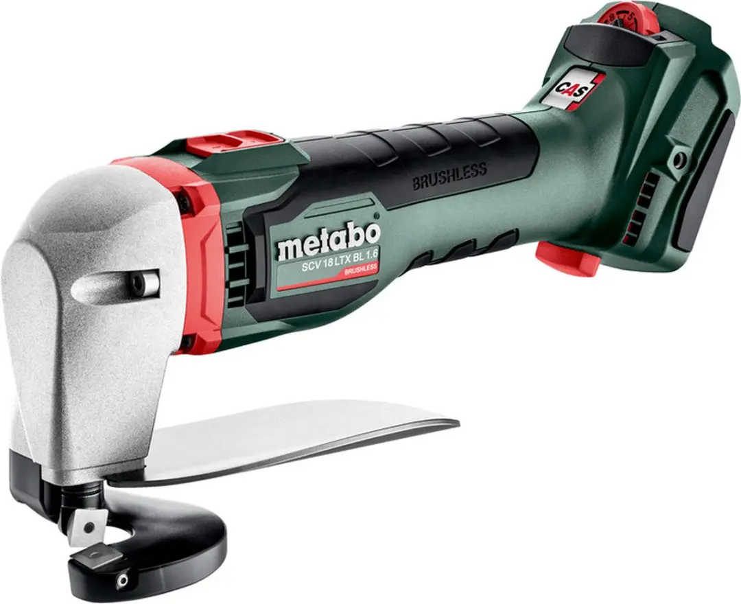 Metabo Accu-blikschaar 601615840 SCV 18 LTX BL 1.6 Metaloc Zonder accu, Zonder l
