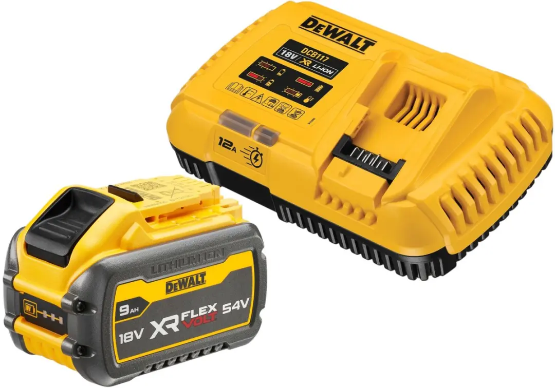 DeWalt DCB 117 X1 accu-starterset 18 V oplader 12 A + 1x DCB 547 accu 9,0 Ah