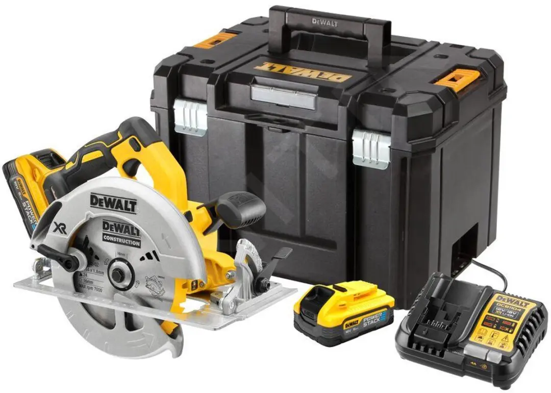 DeWALT Cirkelzaag PS 2x5Ah 18V XR TSTAK DCS570H2T-QW