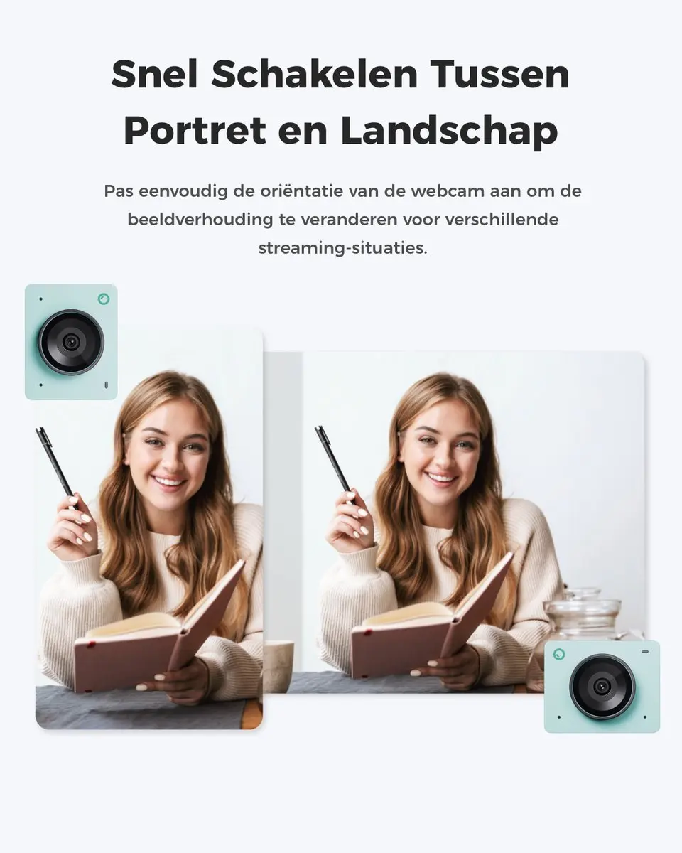 OBSBOT Meet 2 P.B.1.00025 Webcam - 4K - Aurora Green - afbeelding 6 van 6
