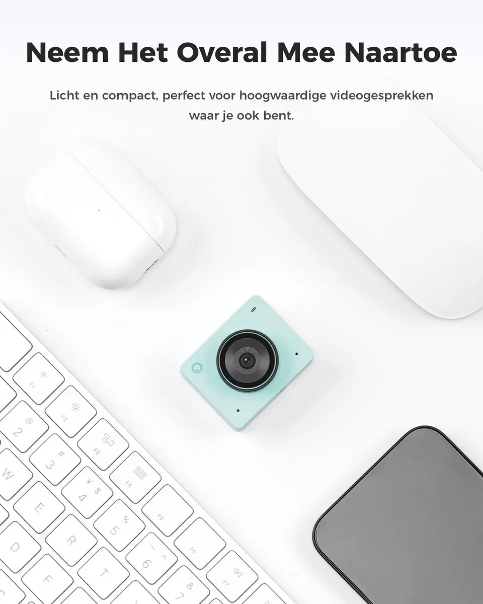 OBSBOT Meet 2 P.B.1.00025 Webcam - 4K - Aurora Green - afbeelding 2 van 6