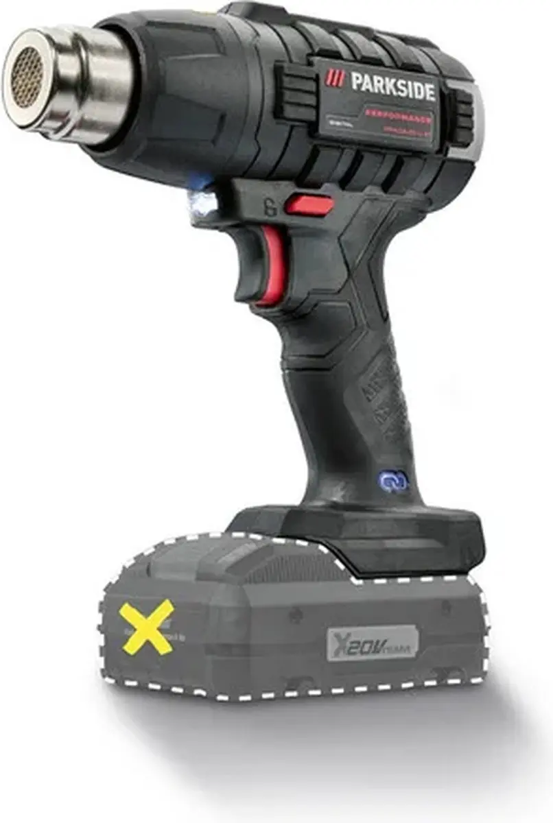 PARKSIDE PERFORMANCE® Accu-heteluchtpistool 20V zonder accu