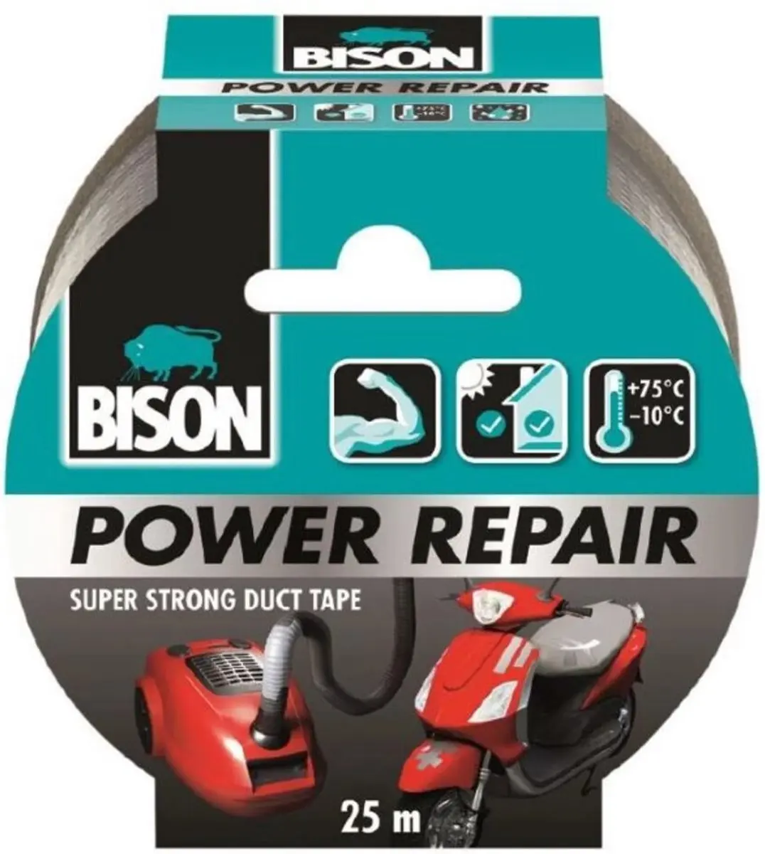 Bison Tape Power Repair Grijs