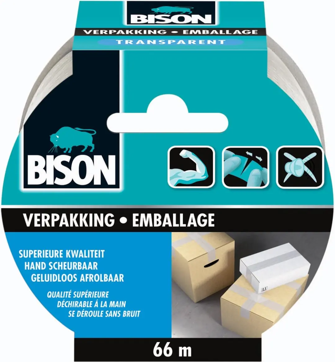 Bison Tape Verpakking Transparant