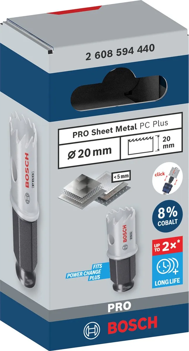 Bosch Professional PC Plus Gatenzaag 20mm 2608594440