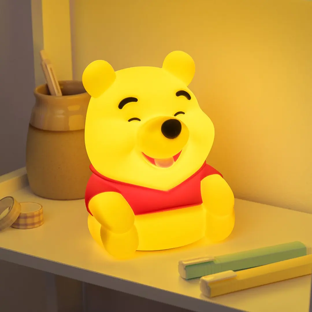 Paladone Winnie the Pooh SquishyGlo Nachtlampje - Siliconen 15.5cm - 3 Helderheidsniveaus