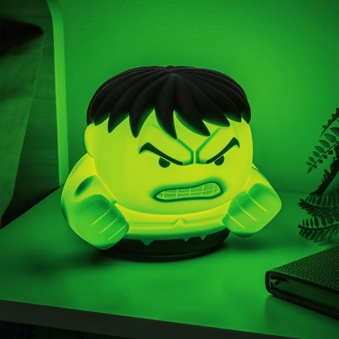 Paladone Marvel Hulk SquishyGlo Nachtlampje - Siliconen 14.5cm - 3 Helderheidsniveaus