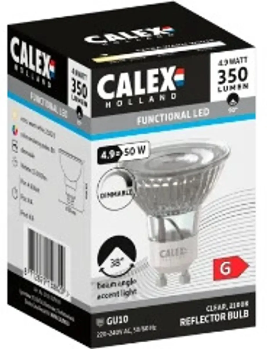 Calex GU10 LED Spot 4.9W 350lm 2100K - Dimbaar - afbeelding 3 van 4
