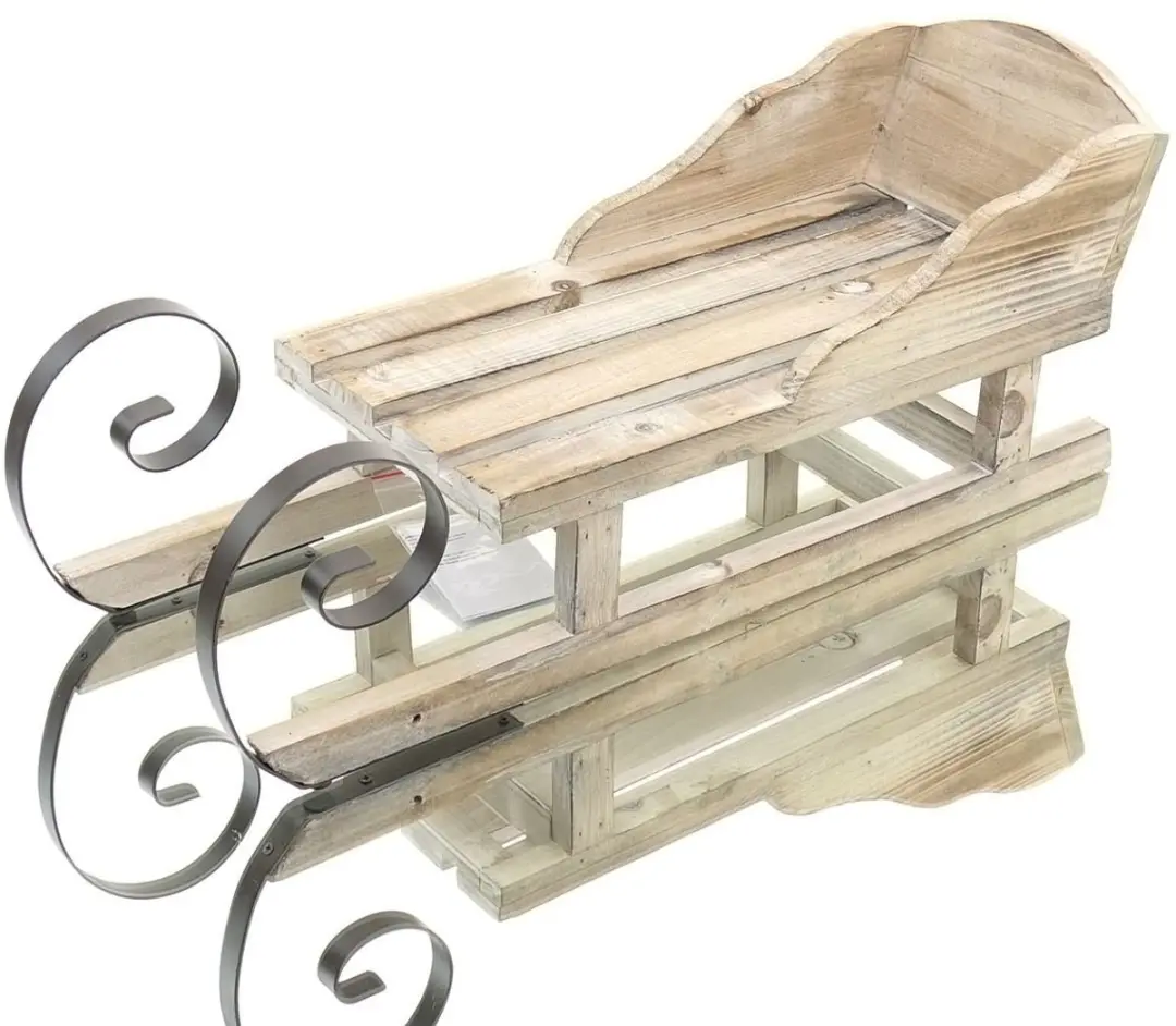 Kaemingk kerstslee naturel 48,5 cm dennenhout