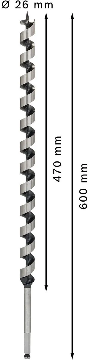 Bosch Professional Slangenboor 26x600mm - Hout