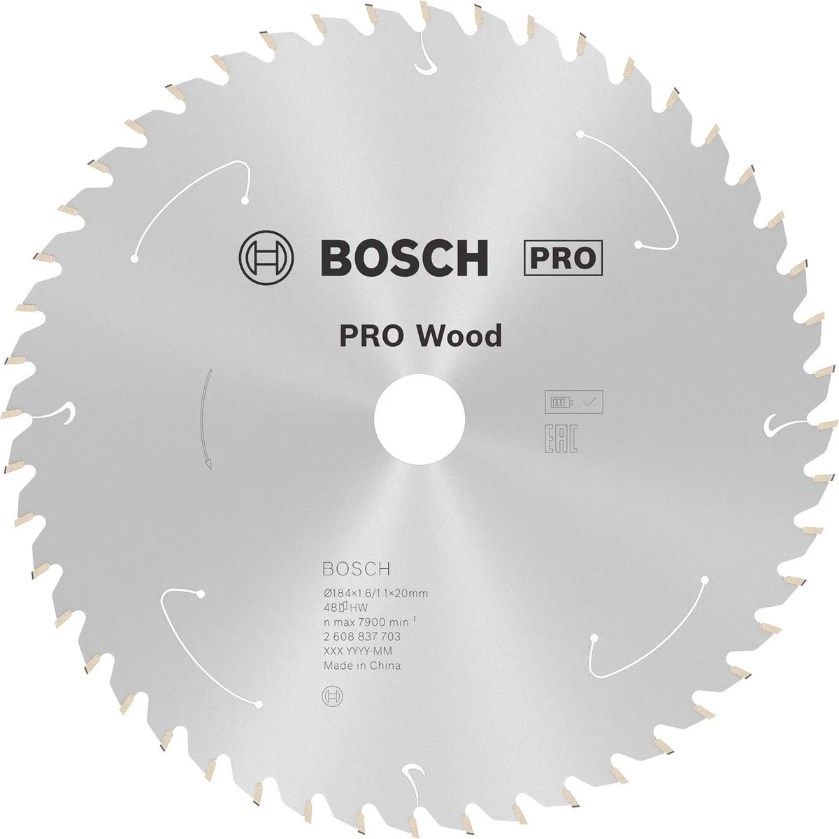 Bosch Professional PRO Wood Zaagblad 184mm
