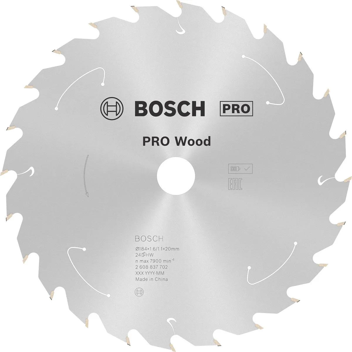 Bosch Professional PRO Wood Zaagblad 184mm - 48 Tanden