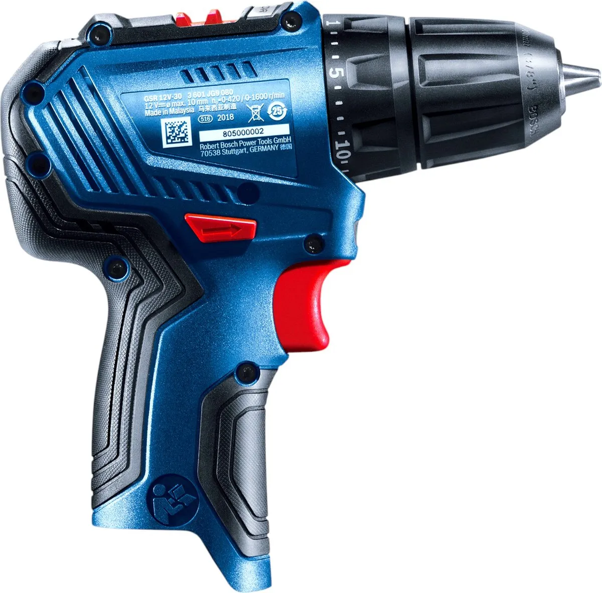 Bosch Professional 12V Accu-boorschroevendraaier GBA 12V 2.0Ah - 2x accu 2000mAh