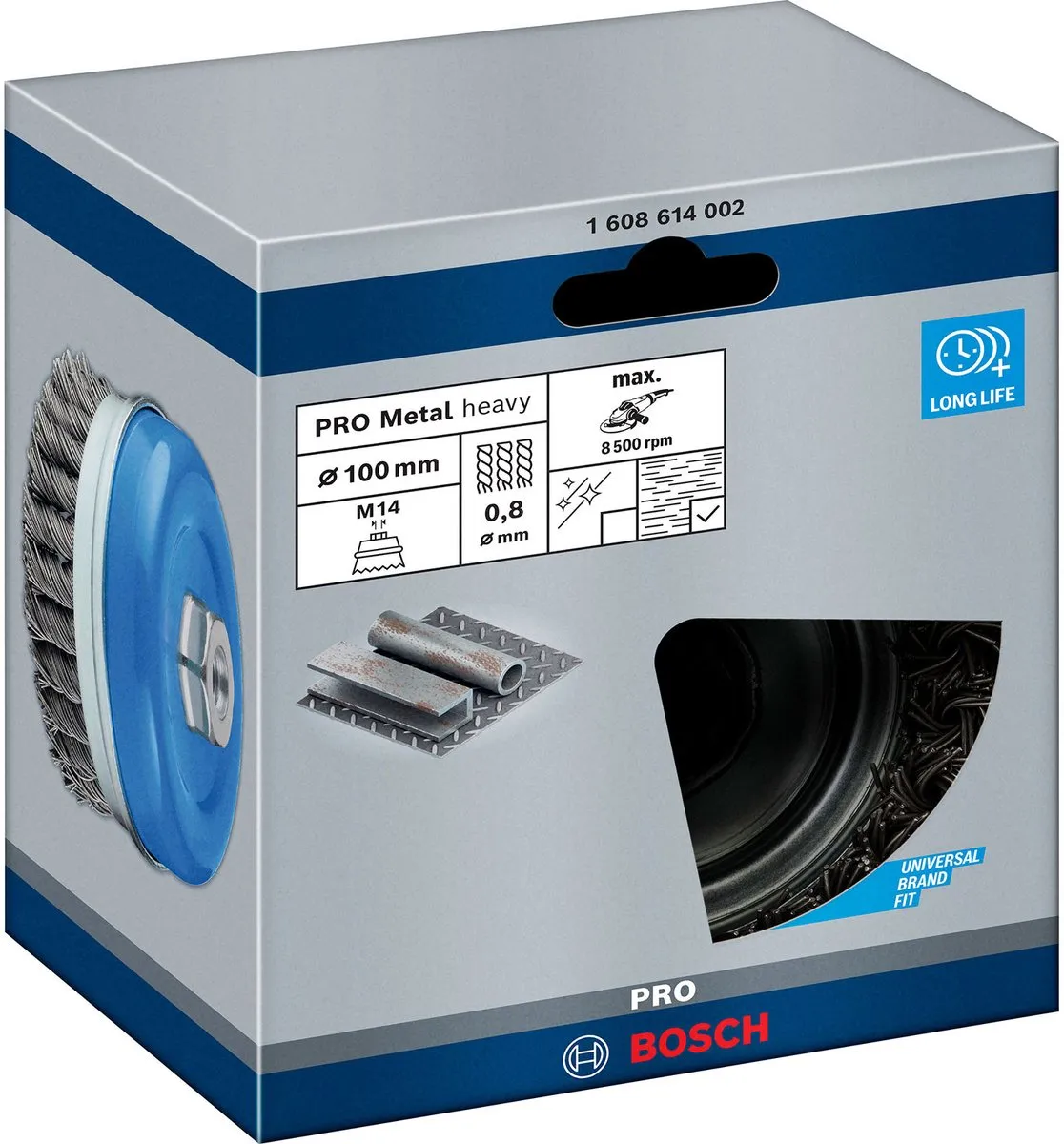 Bosch Professional M14 KOMSTLBORSTEL 100 Vlechtstaal