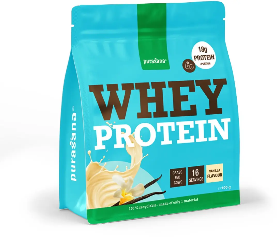 Purasana Whey Protein Poeder - 400g - Vanille