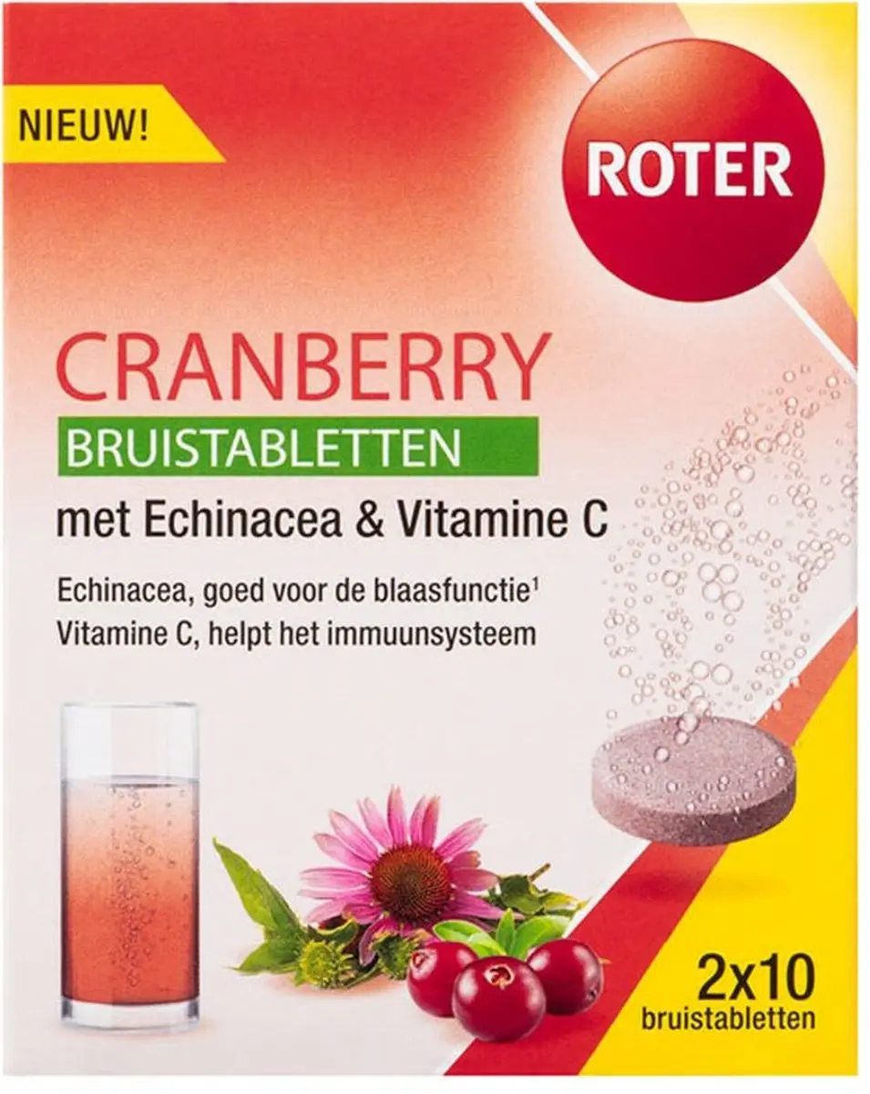 Roter Cranberry Bruistabletten