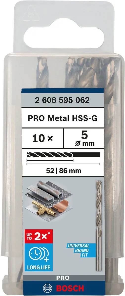 Bosch Professional ST. LINE 5.0mm HSS-G Boor - 10 Stuks - afbeelding 6 van 6