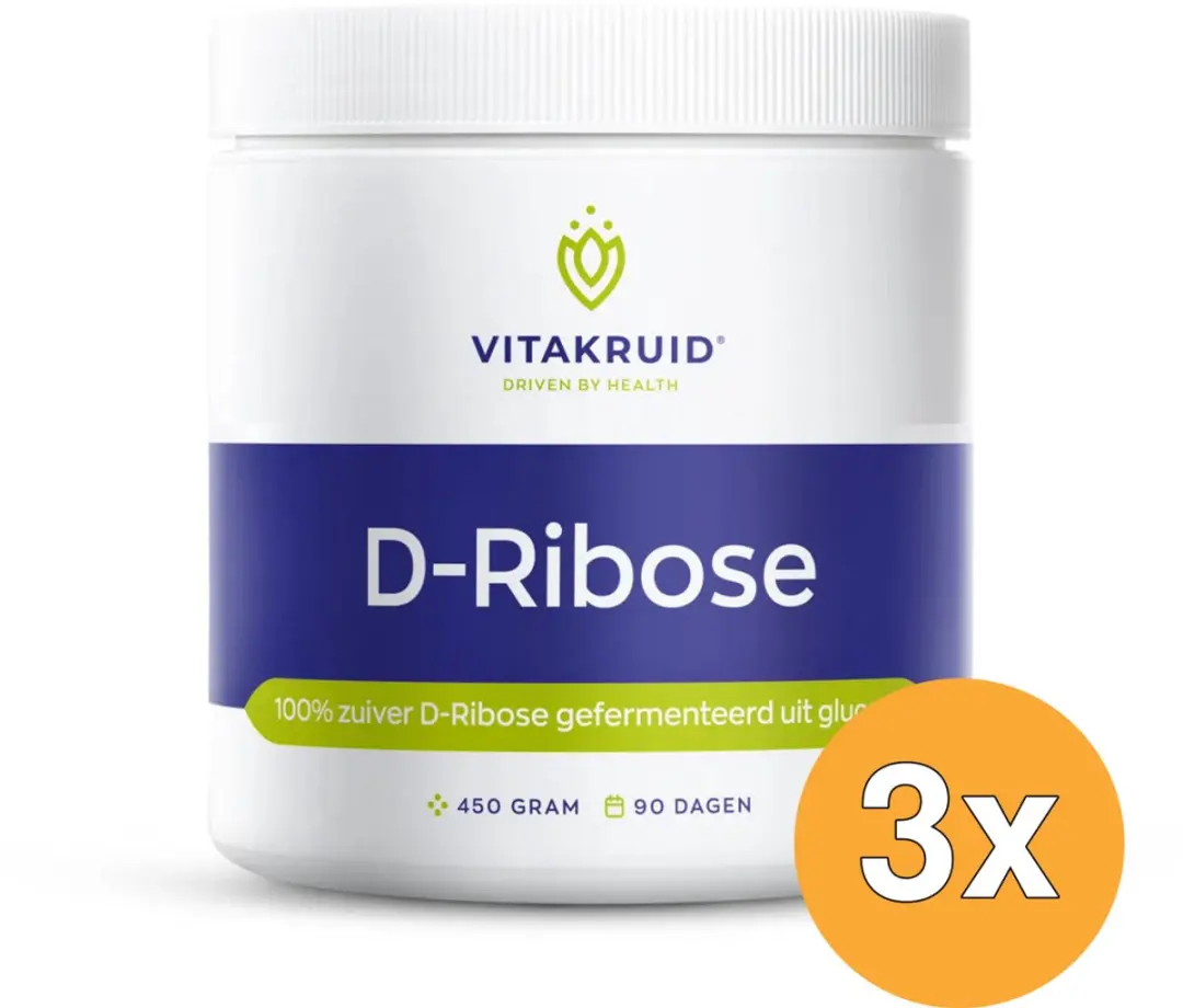 3x Vitakruid D-Ribose (450 gr)