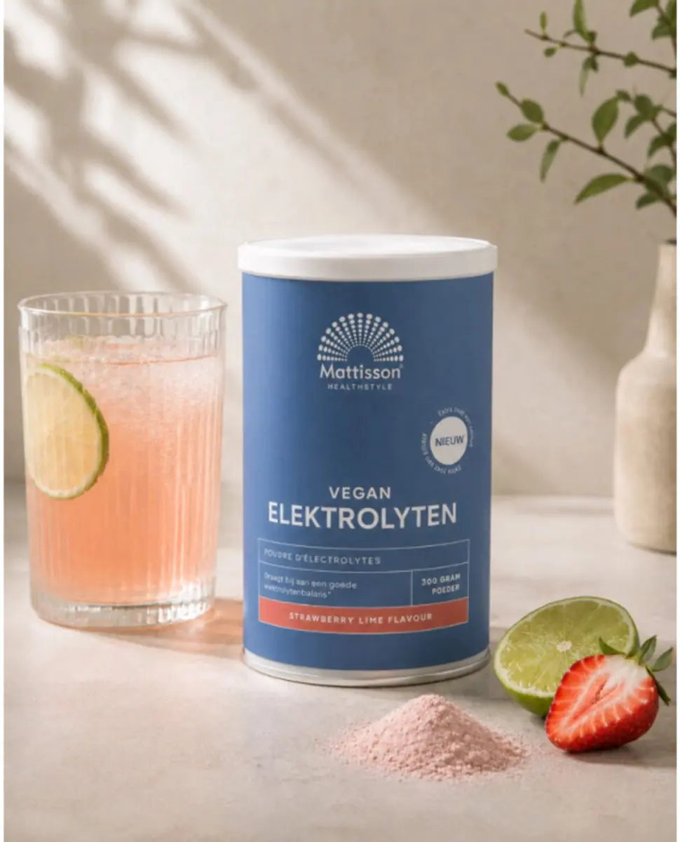 Mattisson Elektrolyten Poeder Aardbei 300ml - 300 Stuks - afbeelding 2 van 6