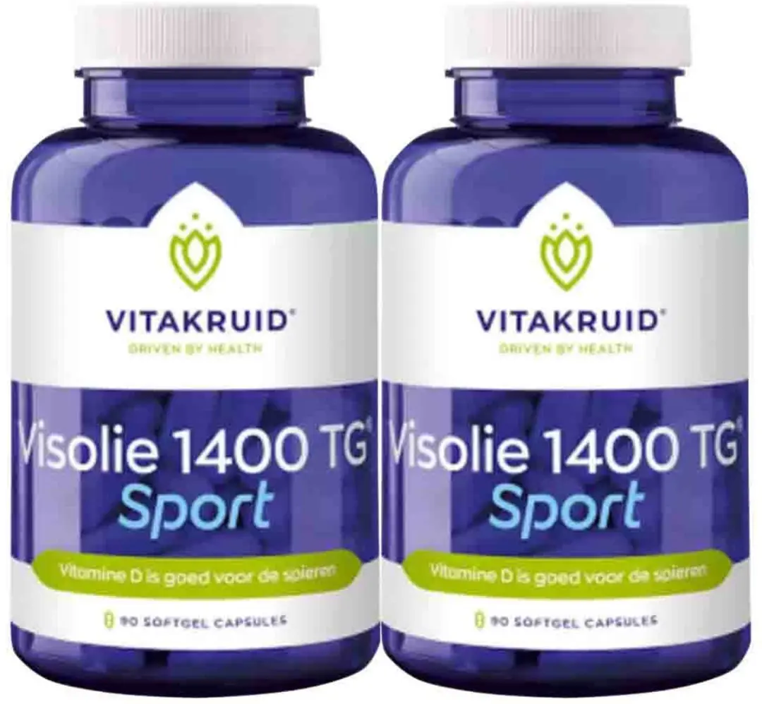 Vitakruid Visolie Sport 1400TG - 180g (2x90 Softgels) - afbeelding 6 van 6