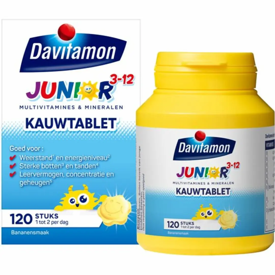 Davitamon Junior 3+ Kauwvitamines Banaan - 240g