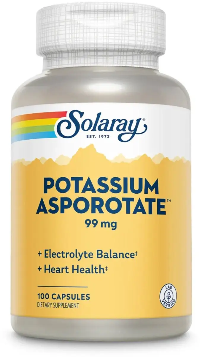 Solaray Kalium Asporotat 99mg