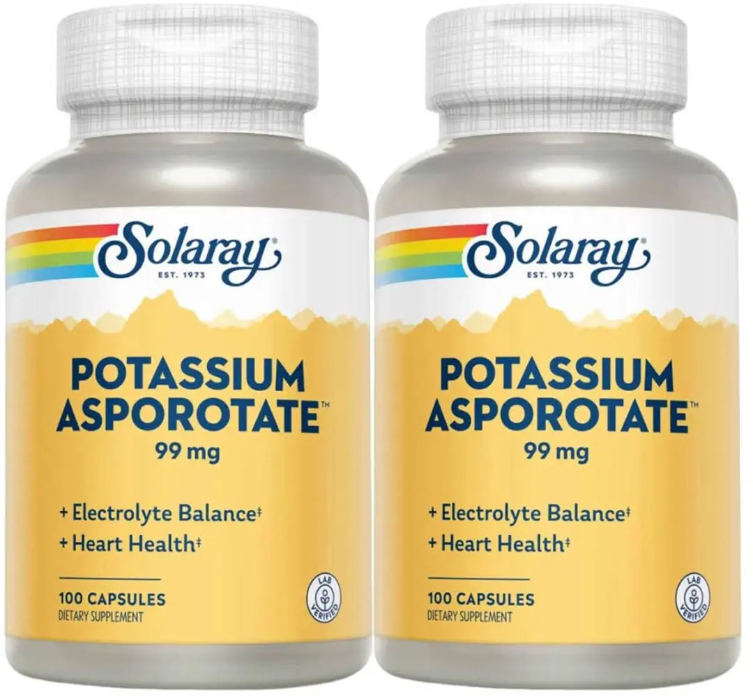 Solaray Kalium Asporotat 99mg - 200 Capsules