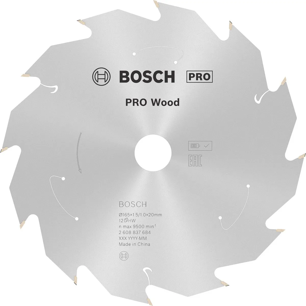Bosch Professional Wood Accuzaagblad 165x1,5x20mm
