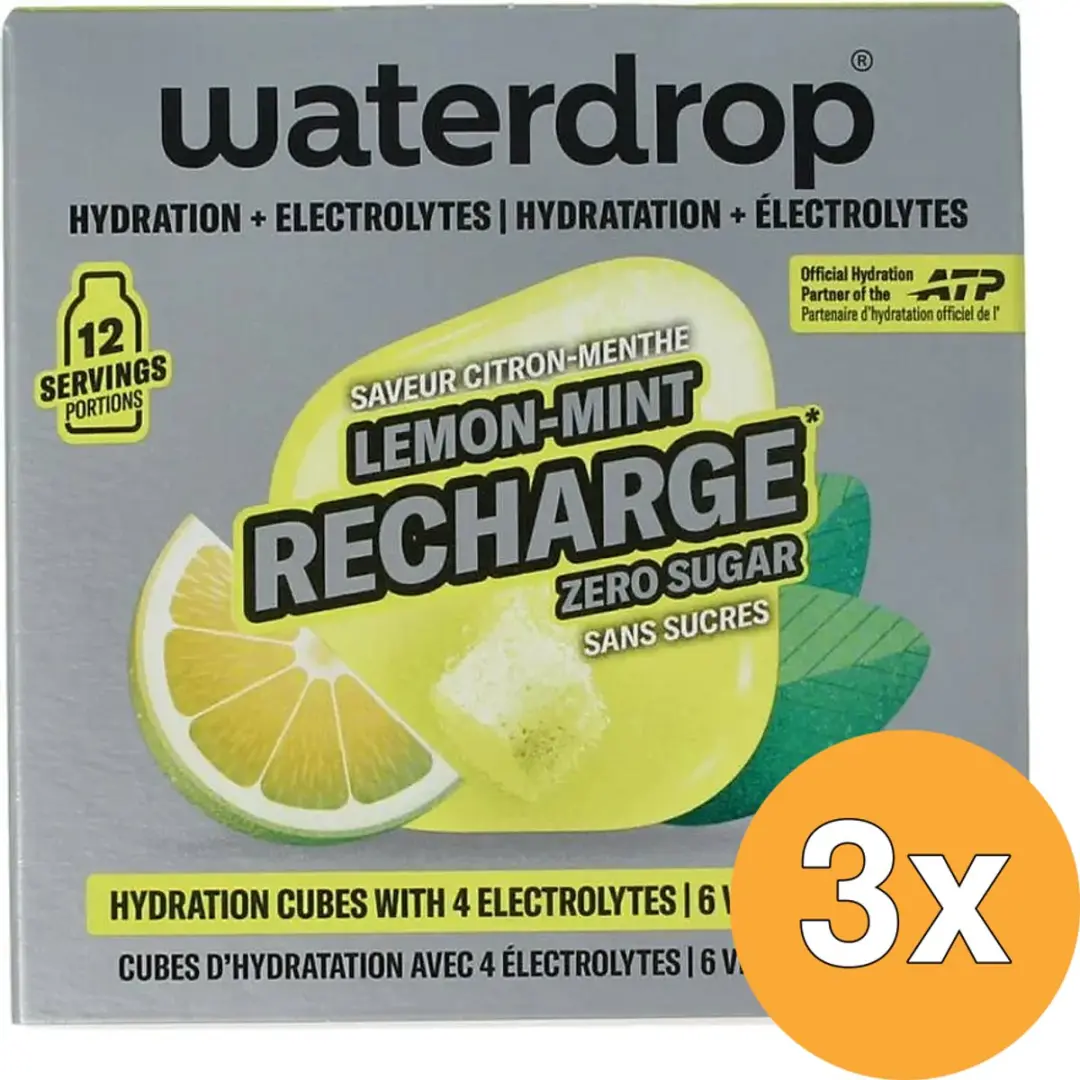 3x Waterdrop Microlyte Lemon Mint (12 stuks)