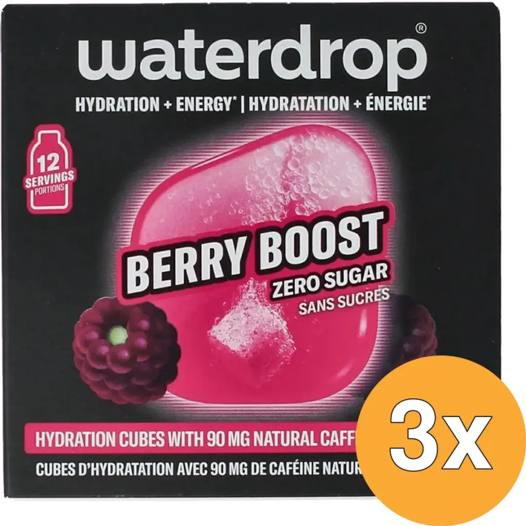 3x Waterdrop Microenergy Berry Boost (12 stuks)