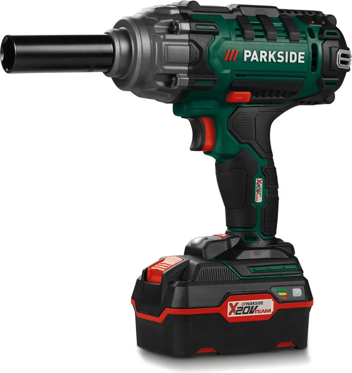 PARKSIDE 20V 4Ah Accu Slagmoersleutel 400Nm - 4 Doppen