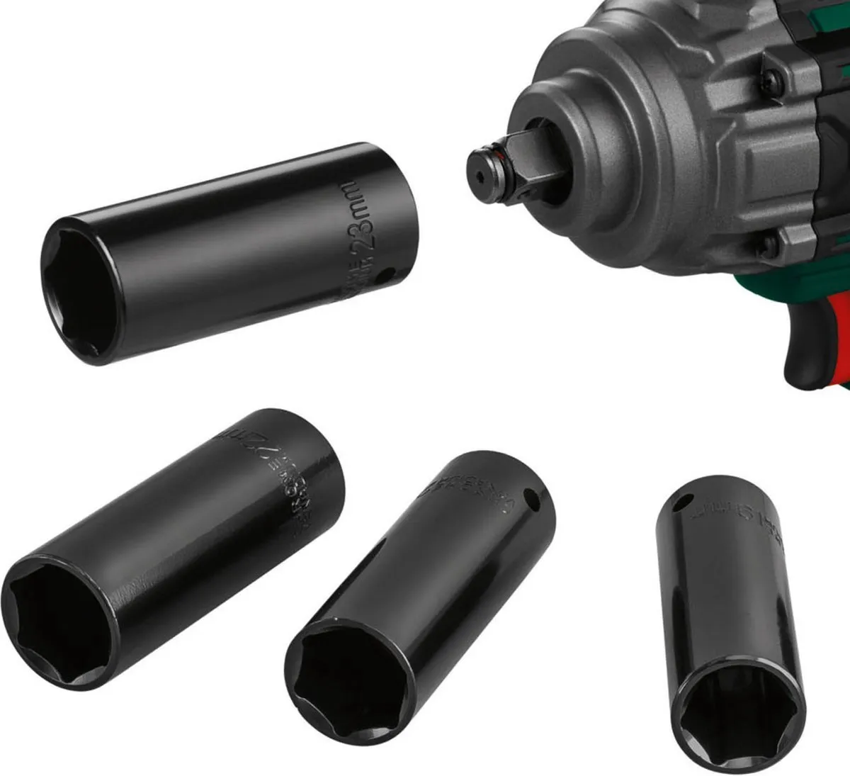 PARKSIDE 20V 4Ah Accu Slagmoersleutel 400Nm - 4 Doppen