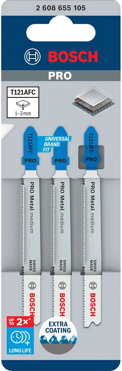 Bosch Professional PRO METAL T121AFC Zaagbladen 92mm - 3 Stuks