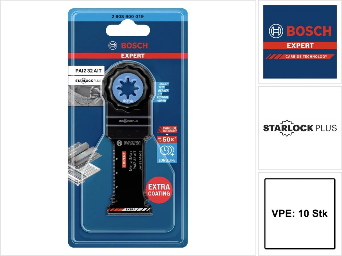 Bosch Professional EXPERT StarlockPlus PAIZ 32 AIT Zaagblad Metaal 32x50mm