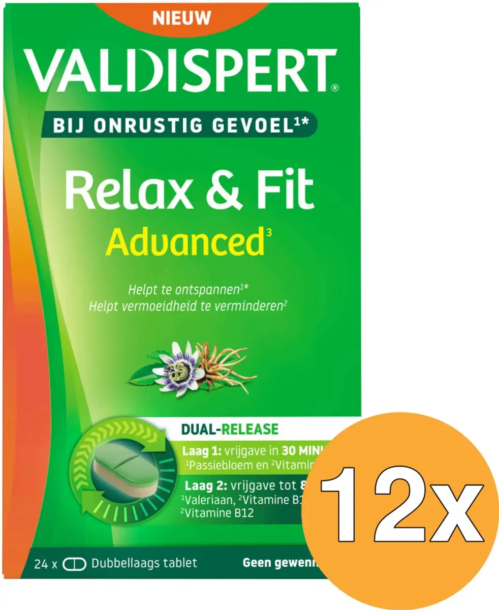 12x Valdispert Relax & Fit (24 tabletten)