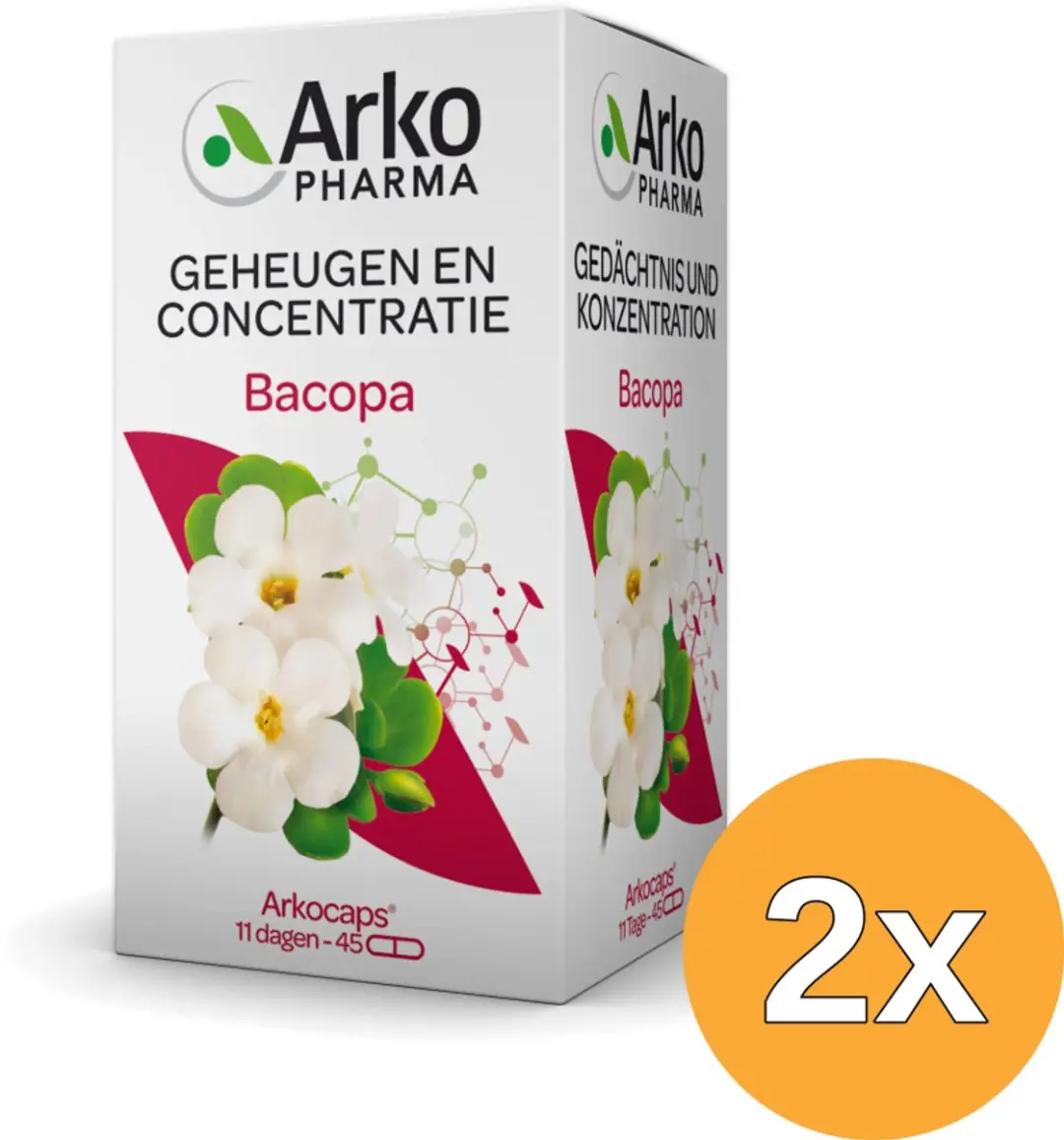 2x Arkocaps Bacopa (45 capsules)