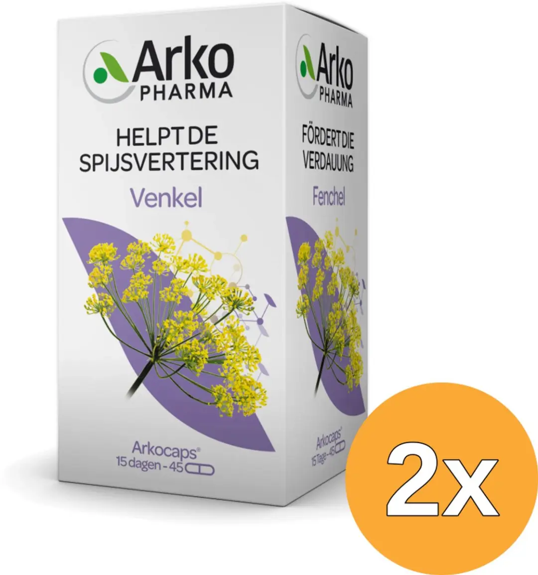 2x Arkocaps Venkel (45 capsules)