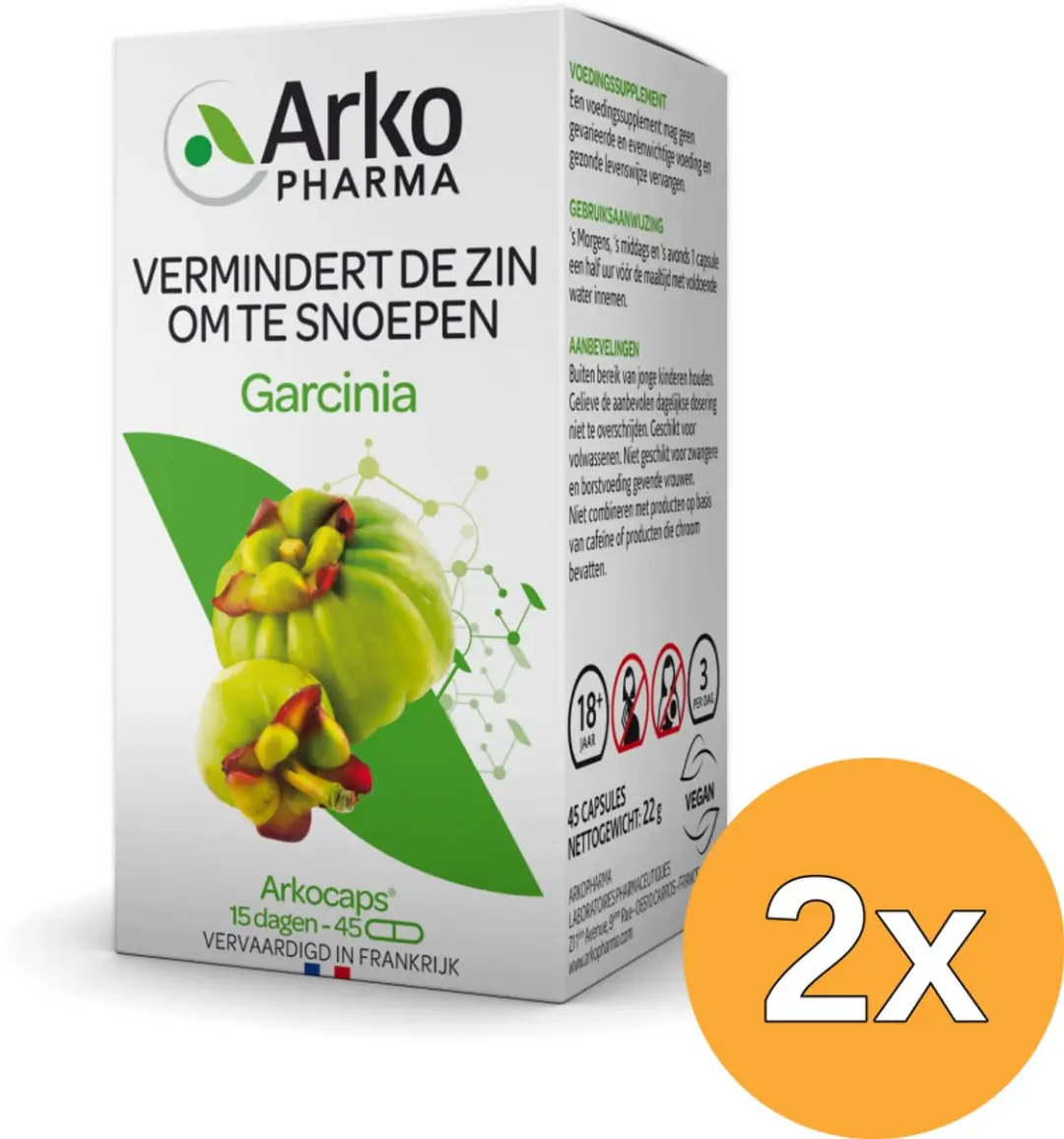 2x Arkocaps Garcinia (45 capsules)