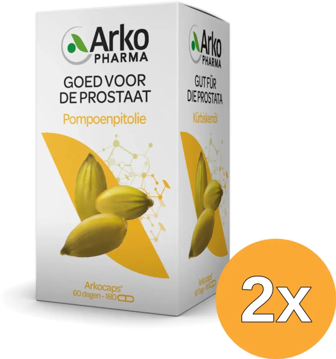 2x Arkocaps Pompoenpitolie (180 capsules)