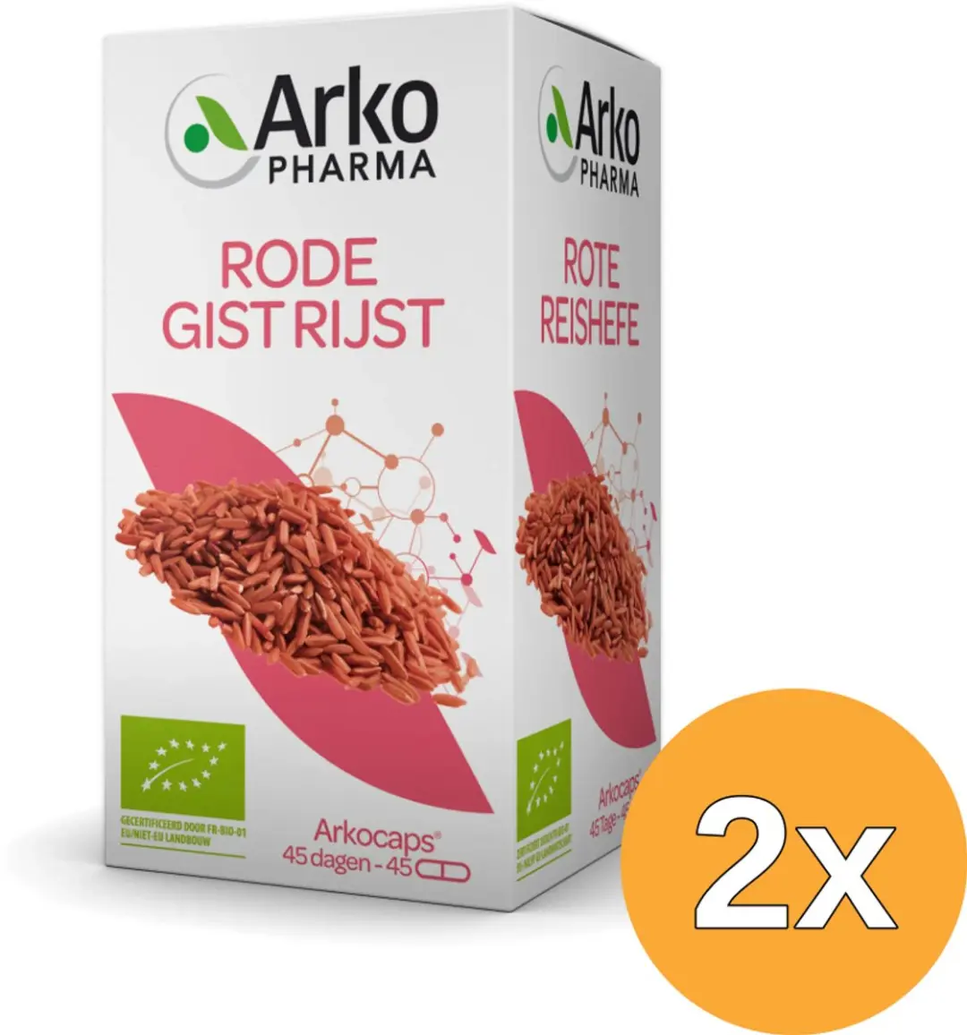 2x Arkocaps Rode Gist Rijst (45 capsules)