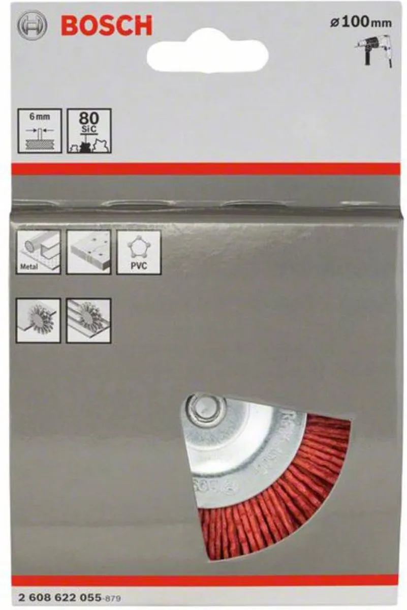 Bosch Professional 6mm Schijfborstel 75 Nylon - 100mm - afbeelding 6 van 6